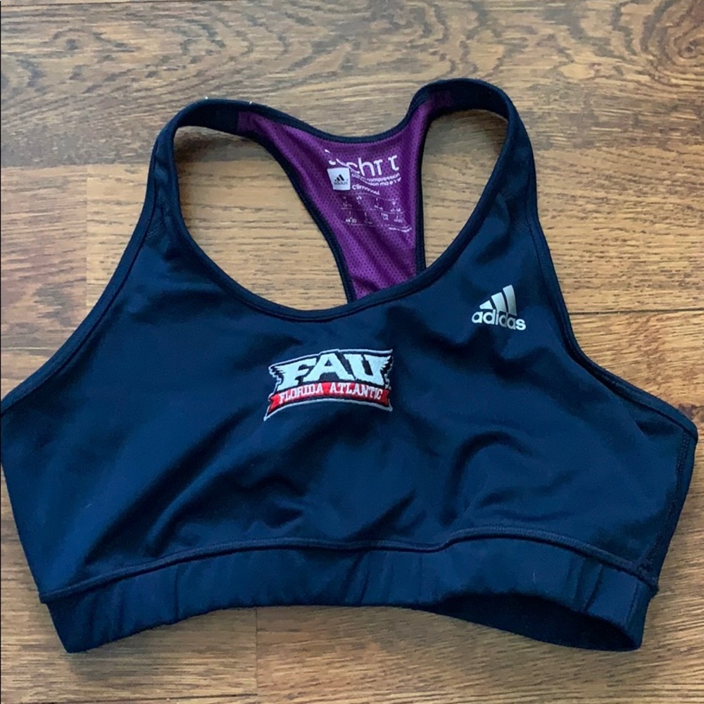 FAU embroidered sports bra